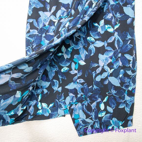 RACHEL Rachel Roy Sleeveless Printed Matte Jersey Dress in Teal Berry‎ Bush, 2X - Picture 7 of 13